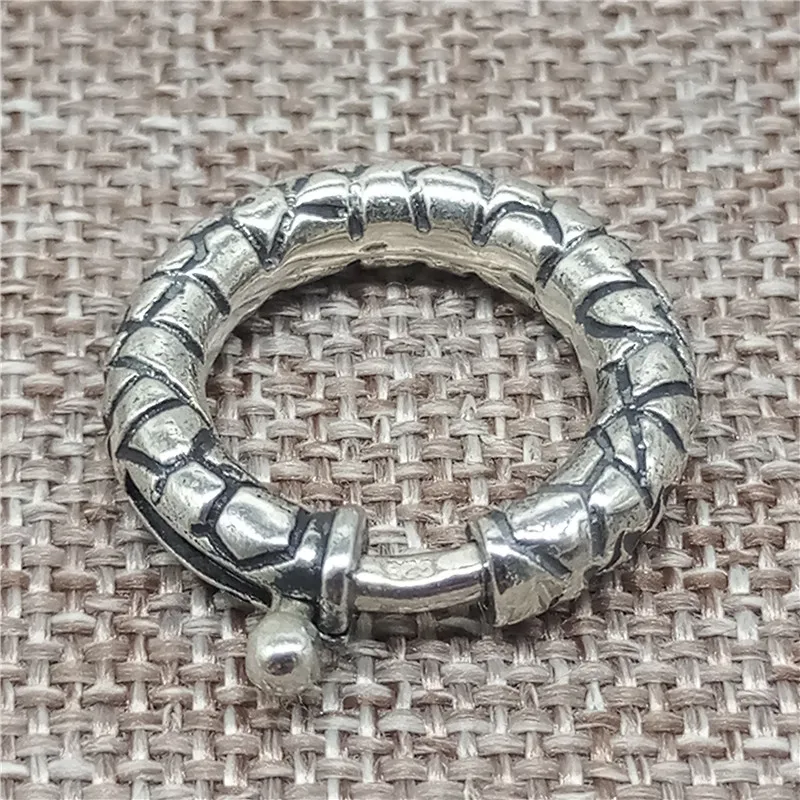 

925 Sterling Silver Oxidized Spring Ring Clasp 20mm for Bracelet Necklace