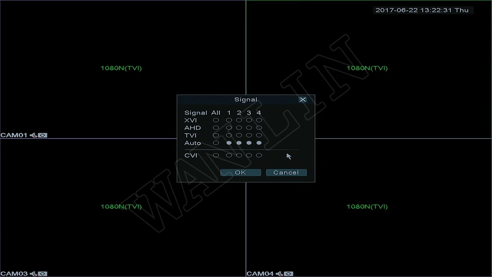 WANLIN 5в1 4CH CCTV 1080N DVR NVR h.264система безопасности гибридный цифровой видеорегистратор P2P 1080P CVBS TVI CVI ip-камера AHD Onvif