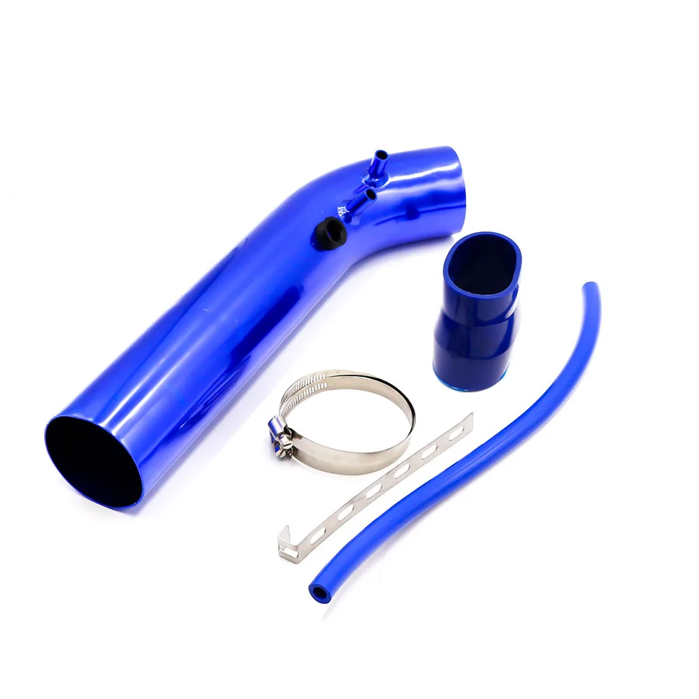 CNSPEED универсальный " 76 мм Алюминиевый автомобильный воздухозаборник комплект/3 дюймовый гоночный автомобиль холодного воздуха впускная алюминиевая труба воздушный filterYC100557 - Цвет: Синий