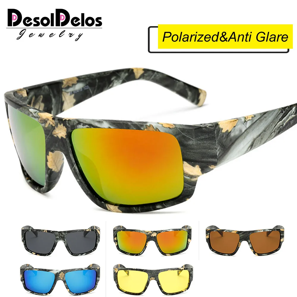 

Polarized Sunglasses Men Women Sport Driving Sun glasses Brand Designer Camouflage Frame Goggle Eyewears De Sol P1028