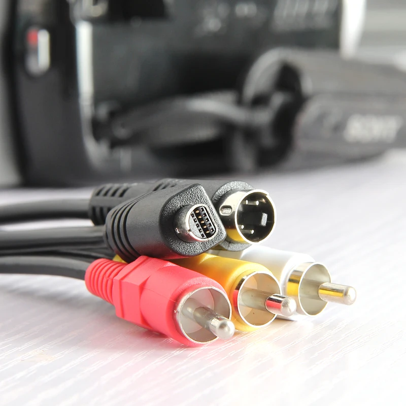 Кабель ZHENFA AV для цифровой камеры Sony 10 контактный разъем DV Для 3 RCA S Video кабель A/V