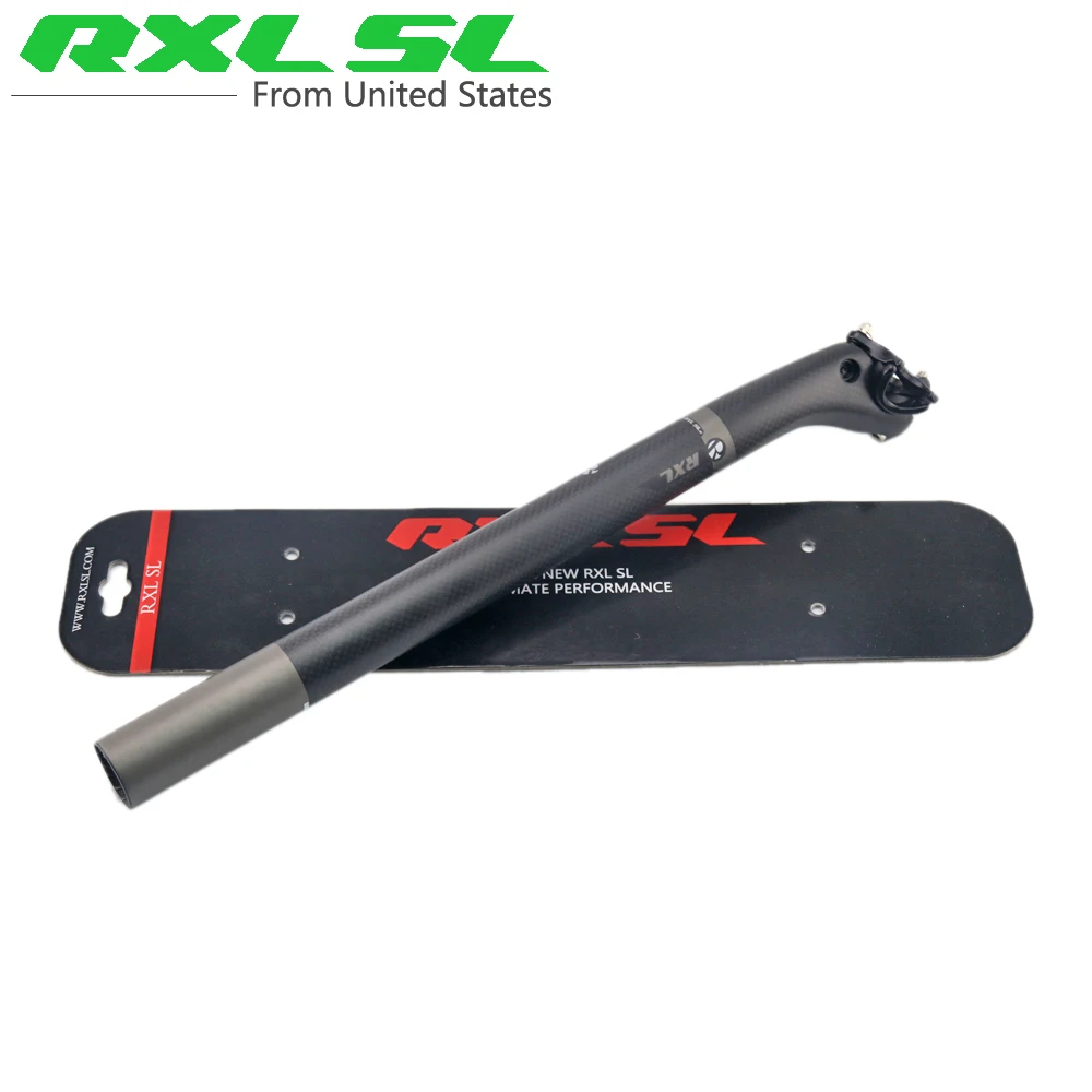 RXL SL Carbon Seatpost Offset 25mm Road Bicycle Seat Posts 3K/UD Matte
