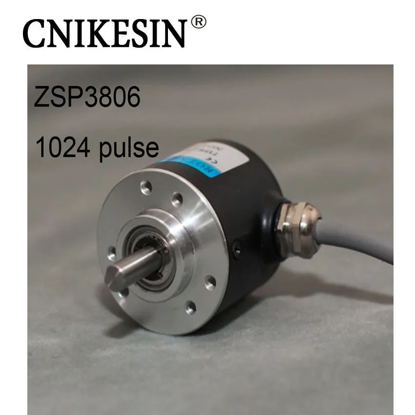 

CNIKESIN Incremental Photoelectric Rotary Encoder ZSP3806 1024 Pulse 1024 Wire ABZ Three-phase 5-24V