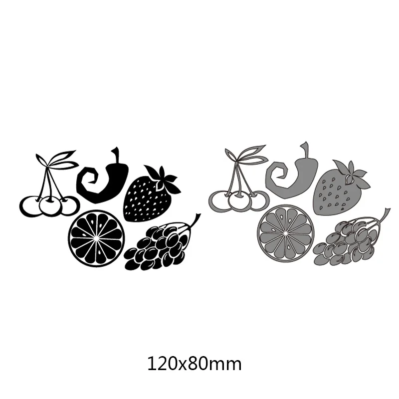 New Arrival Cute Fruit Pepper Metal Steel Cutting Dies Stencil DIY Scrapbooking Decorative Embossing Paper Card Craft 120*80mm | Дом и сад