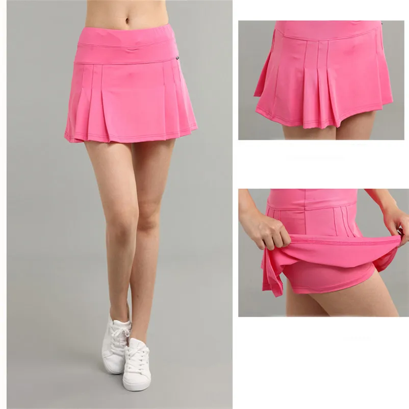 Женская теннисная юбка для девочек, Спортивная юбка для болельщиков, юбки для бега, женские шорты для бадминтона, 1 шт