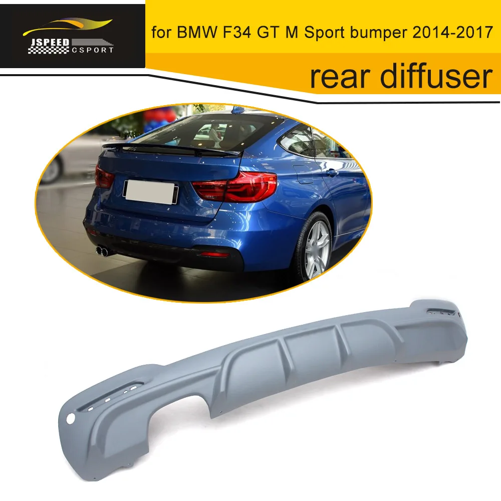 Frp Gray Primer Auto Car Diffuser Rear Bumper For Bmw F34 Gt M Sport Bumper 20142017 Bumpers