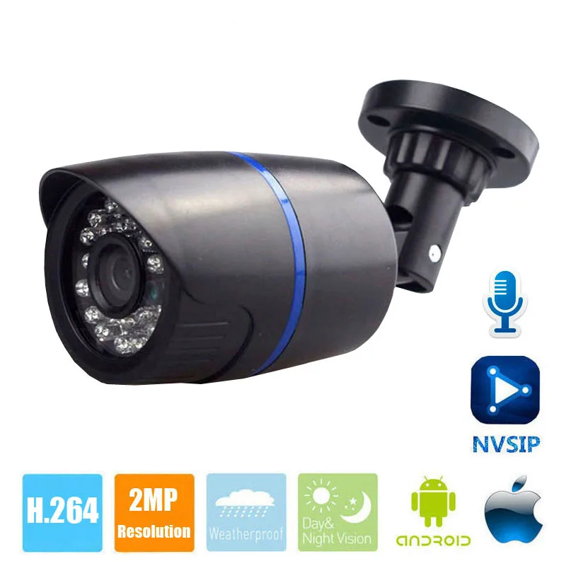 

Mini HD 720P 1080P IP Camera Audio With External Pickup Microphone Security Bullet Outdoor Camera IP Audio ONVIF P2P IP Cam