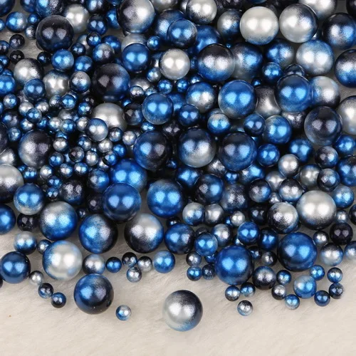 4/6/8/10mm Round No Hole Beads Multi Colors/Sizes Optional ABS Pearl Loose Beads For Kids DIY Jewelry Making Wedding Decoration - Цвет: As the Picture Show