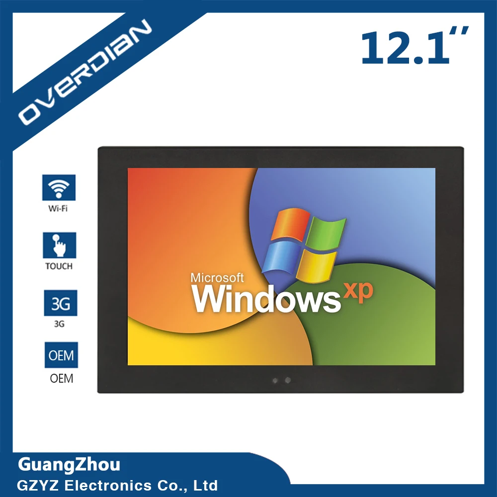 

12Inch Intelligent Computer Widescreen XP System Single Touch Screen 1280*800 Industrial Computer Household Embedded Computer