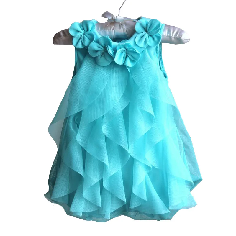 

2017 Baby Girl Dress Newborn Summer Chiffon Party Dress Princess Infant Birthday Dress Clothing Baby Girl Clothes Vestidos