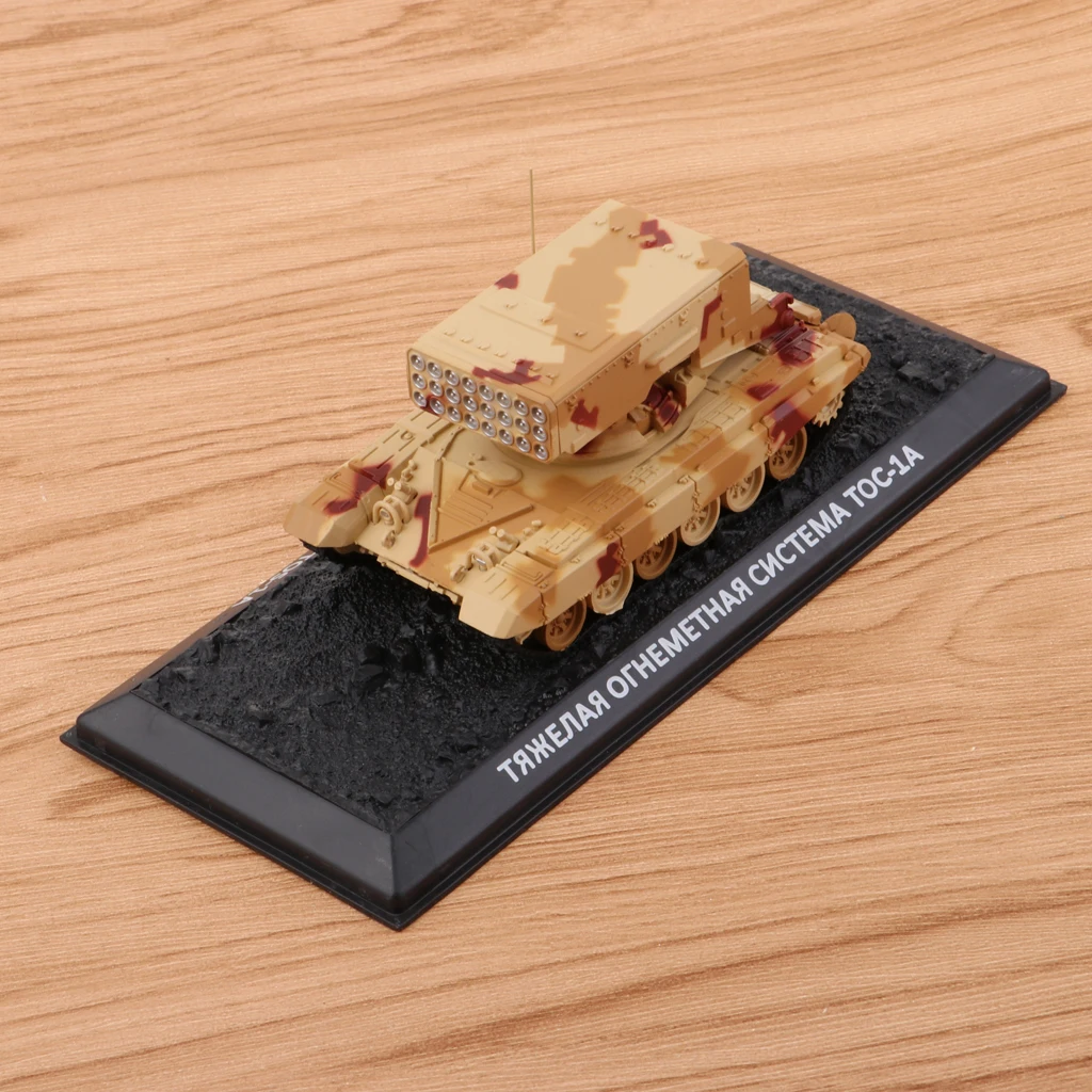 

1:72 Scale Soviet TOS-1A Tank Military Army Vehicle Model for Boys Collection Gifts