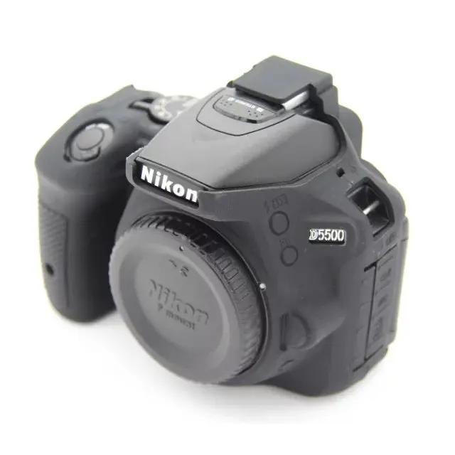 

Nice Soft Silicone Rubber Camera Protective Body Cover Case Skin For Nikon D5500 D5600 Camera Bag