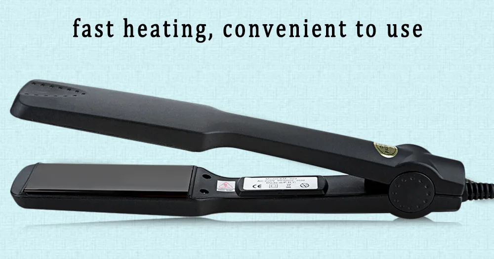 KM - 329 Professional Hair Straightener Tourmaline Ceramic Heating Styling Tool