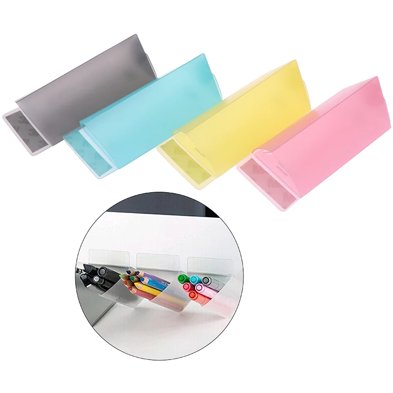 

Desktop Storage Box Computer Monitor Pocket Pencil Holder Home Office School Stationery Storage Organizer Pen Holder