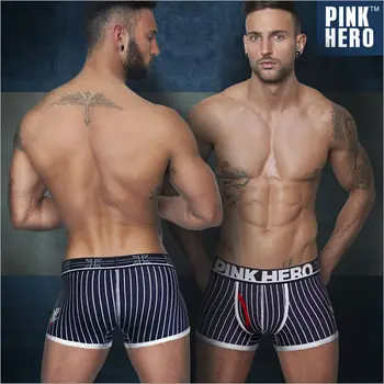 

Brand New Men's Boxers Shorts Cotton Mens Sports Pinstripe Boxer Short Men Panties Underwear M / L / XL / XXL