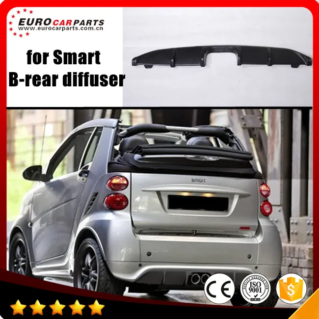 Умный задний диффузор подходит для MB smart 2012year~ для Smart B-style задний диффузор PP материал выхлопное отверстие в середине