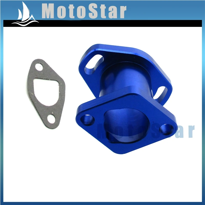 Синий Впускной труба CNC для карбюратора Mikuni VM22 Predator 212cc Honda GX200 Chinese 196cc Clone 6.5HP