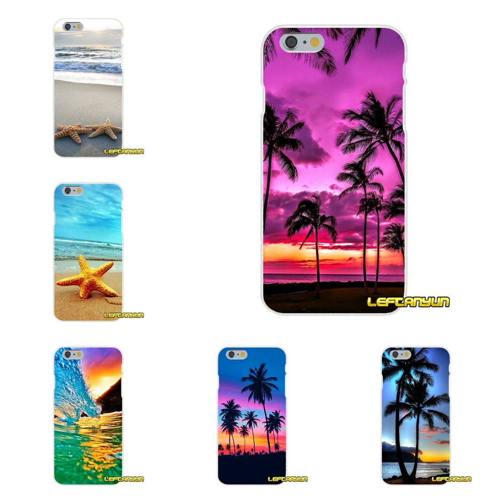 Для huawei G7 P8 P9 p10 Lite 2017 честь 5X 5C 6X Коврики 7 8 9 Y3 Y5 Y6 II закат на море Palm Tree Мягкий