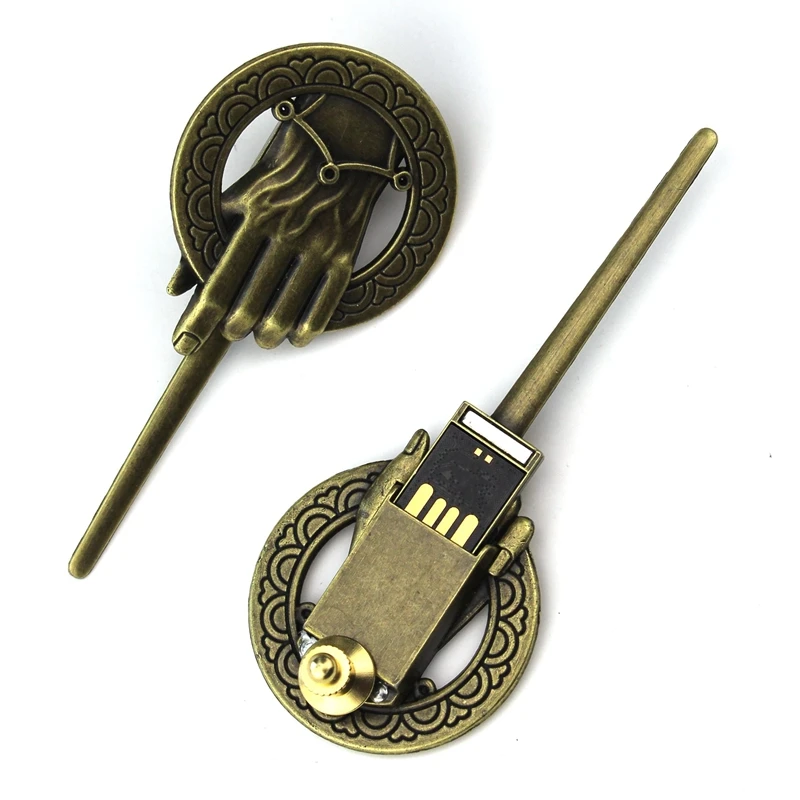 

Game of Thrones Song of Ice and Fire Brooch Hand of the King USB Drive Lapel Inspired Authentic Prop Pin Badge Brooch gift 8GB