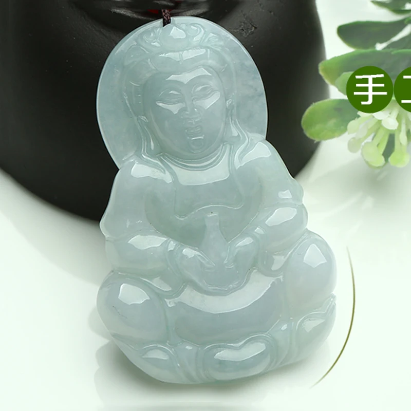 Beautifully Hand-carved natural Myanmar stone Guanyin pendant pendant Men jewelry gifts Beautifully Hand-carved natural Myanmar stone Guanyin pendant pendant Men jewelry gifts
