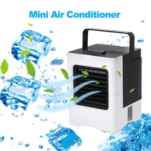 แบบพกพาเครื่องปรับอากาศปรับอากาศ USB Mini Air Cooler Hanlheld Air Cooling Fan สำหรับ Office Home Car Dropshipping(China)