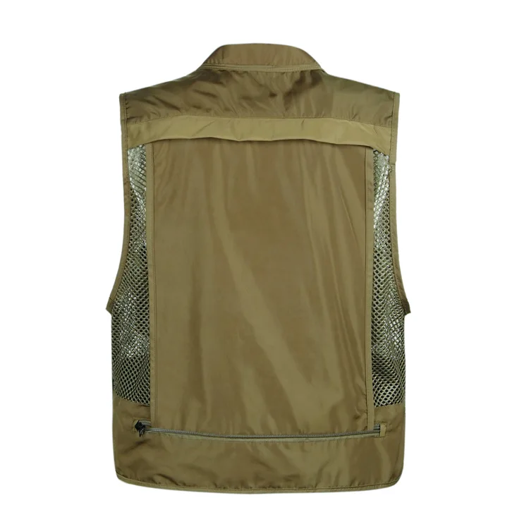 Тактический Жилет для рыбалки на открытом воздухе быстросохнущие дышащие многокарманные куртки в сеточку 55