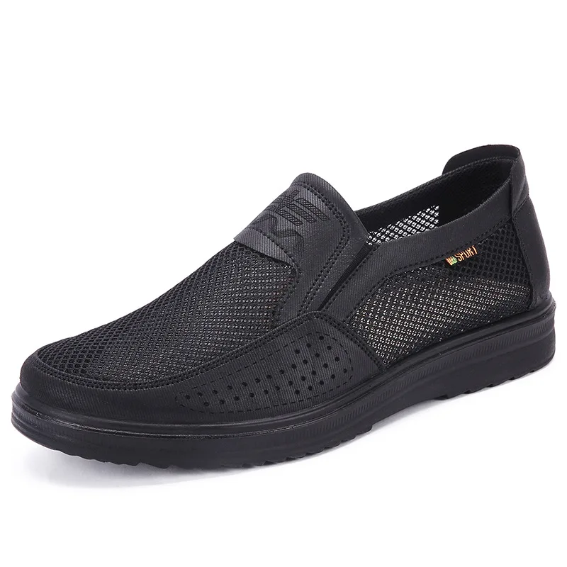 Men'S Casual Shoes Men Summer Style Mesh Flats For Men Loafer Creepers Casual High-End Shoes Very Comfortable fgb6