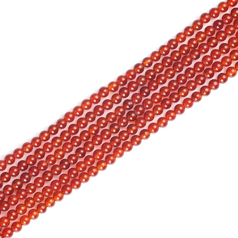 Natural Stone Beads Red Agate Round Loose Bead Onyx 3mm Ball Carnelian for Muslim Prayer Rosary Jewelry Bracelet Making Craft | Украшения и