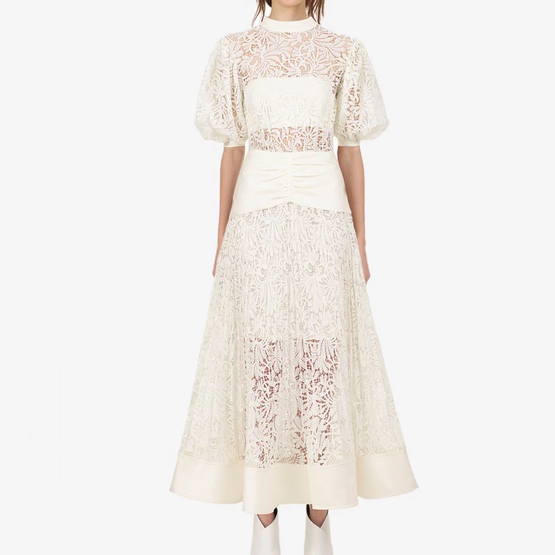 

Self Portrait High Quality Long Dress Designer Women 2018 Autumn Party Dresses