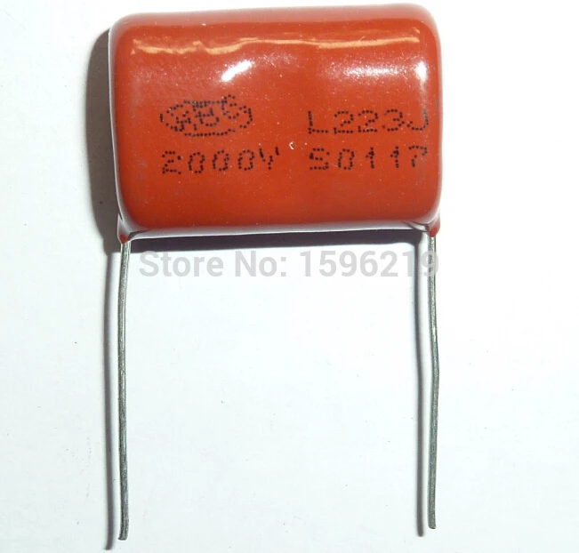 10pcs CBB capacitor 223 2000V 223J 2KV 0.022uF 22nF P24 CBB81 ...
