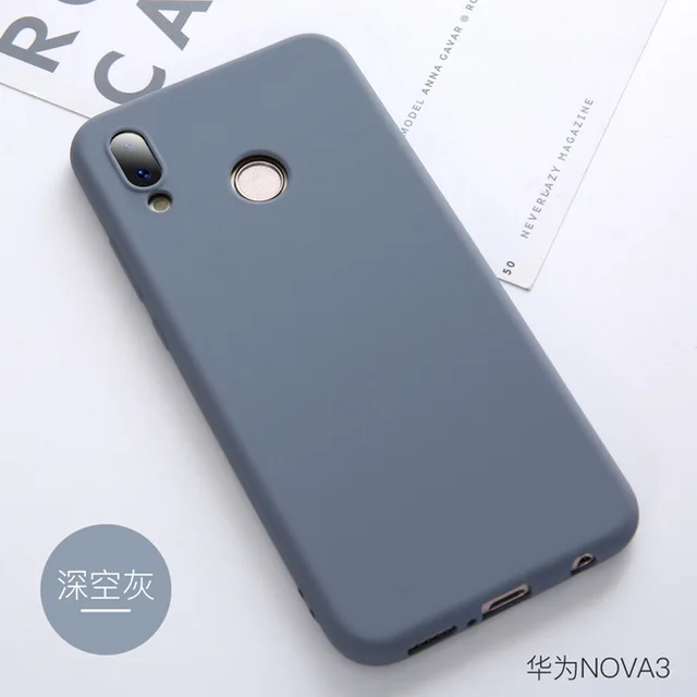 Huawei Nova 4 Case Original Offical Silicone Soft Protection Back Cover