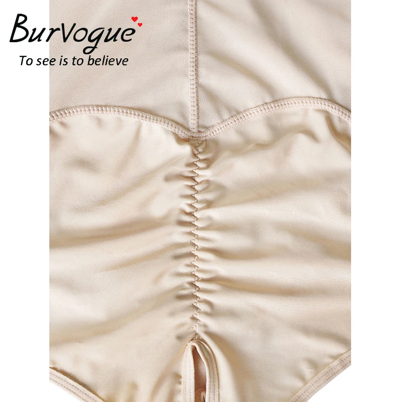 Burvogue, женское нижнее белье для похудения, Цельный боди, Корректирующее белье, овербюст, молния, Корректирующее белье для тела, S-6XL, белье размера плюс, утягивающее белье