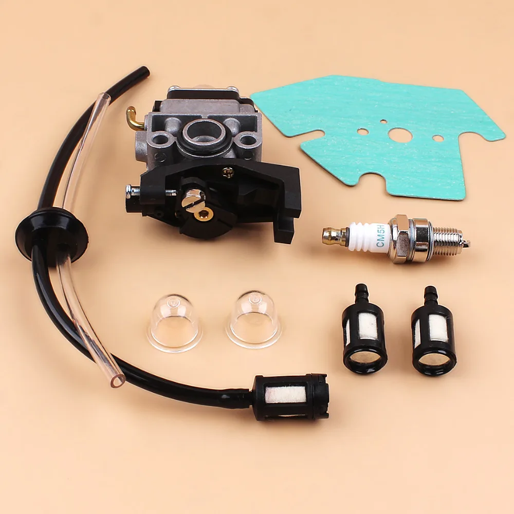 Carburetor Carb Gasket Spark Plug Fuel Line Hose Kit For Honda GX25 GX35 GX 25 35 HHT35 HHT35S FG110 Trimmer Mowers Engine