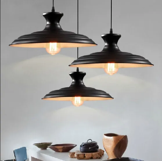 Nordic Edison Loft Style Metal Droplight Industrial Vintage Pendant Light Fixtures For Dining Room Hanging Lamp Lustres De Sala