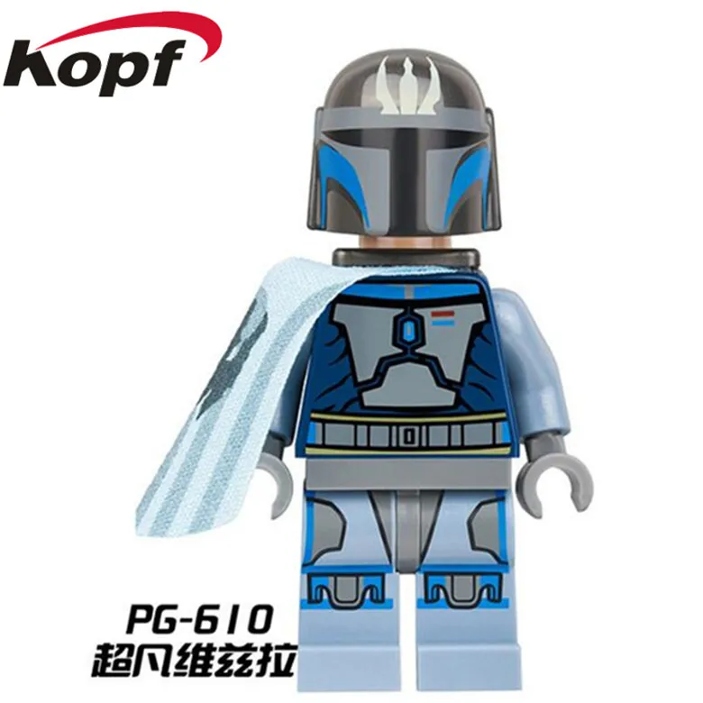 

Single Sale Dale Darksaber Mandalorian Imperial Soldiers Space Jango Fett Figures Model Building Blocks Children Gift Toys PG610