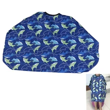 Детская накидка для парикмахерских, водонепроницаемая, для парикмахерской, для укладки волос, стрижка, покрытие, тканевая пленка