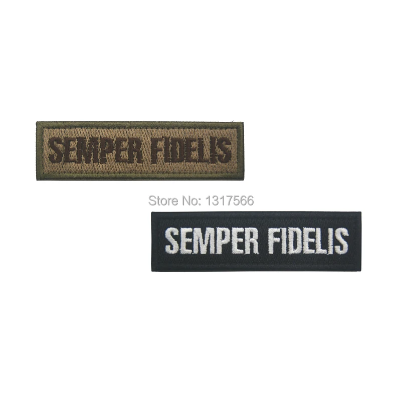 

SEMPER FIDELIS Embroidery Patch Embroidered Patches Military Tactical Armband Fabric Sticker Sewing Applique For Jacket Cap Bag