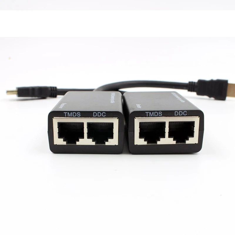 HDMI по RJ45 CAT5e CAT6 UTP LAN Ethernet балун удлинитель повторитель 1080p 3D для HDTV HDCP 1080P HDMI кабель 3D