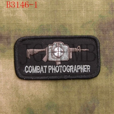 SealTeam bojowy fotograf taktyczna wojskowa łatka haftowana Morale tanie i dobre opinie YJHQMD CN (pochodzenie) 8cm*4cm Haftowane Plastry Hook Loop combat