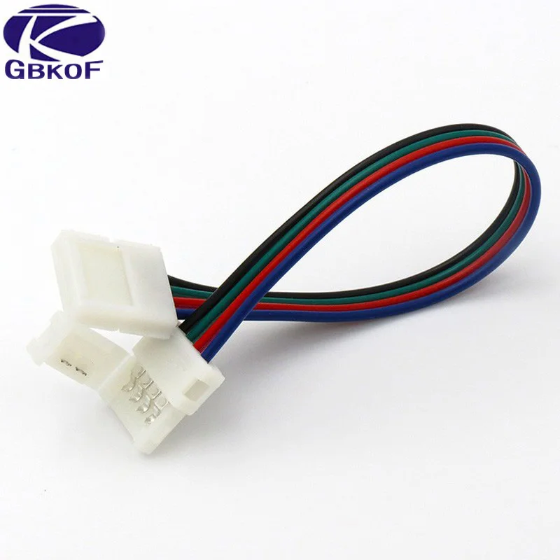 Для 5050 цветных (RGB) светодиодных лент: 5 шт./лот 10 мм 4 pin пайки и удлинения ресниц