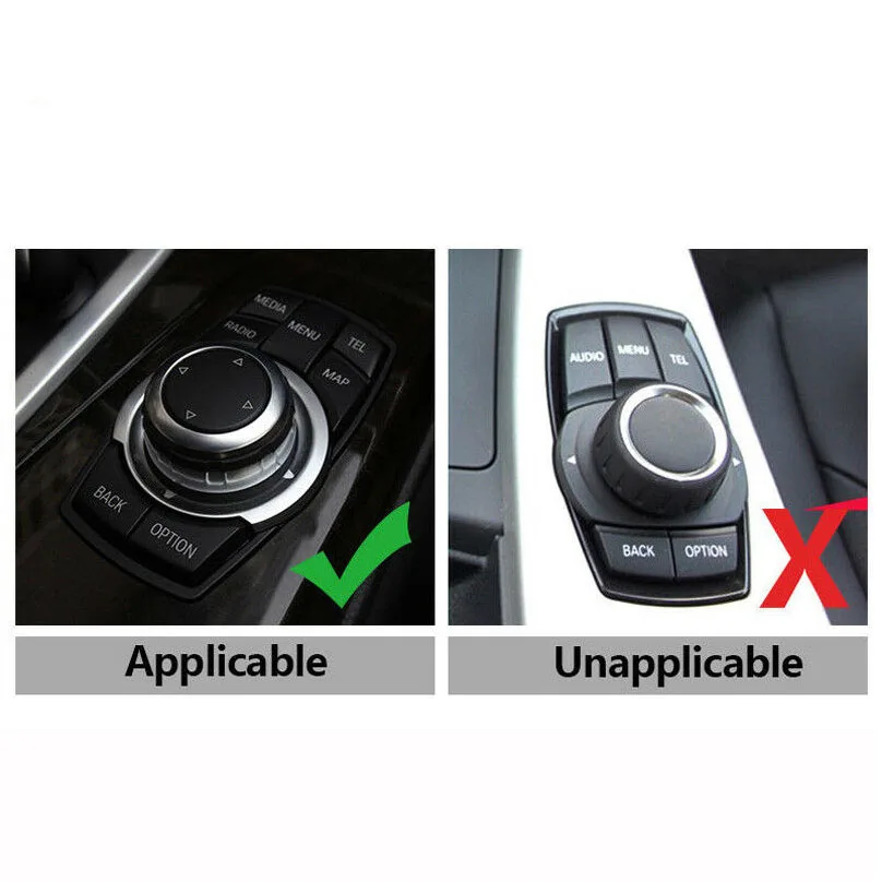 Черный Автомобильный мультимедийный чехол для ручек наклейки IDrive замена для BMW E46 E39 E60 E90 F30 E36 F10 X5 E53 F20 E34 стайлинга автомобилей 3D