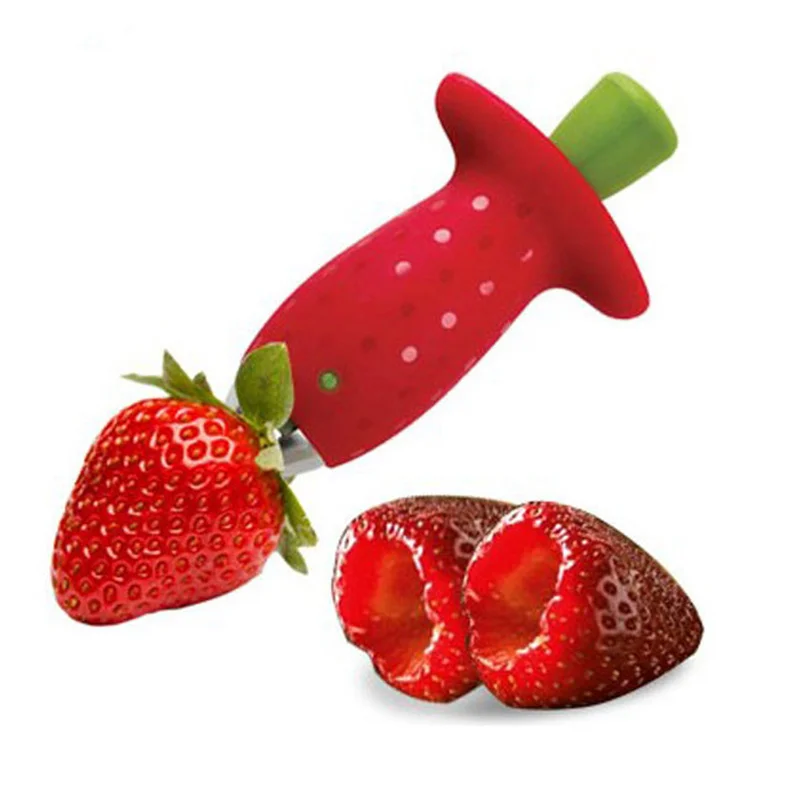 Kitchen Fruit Seeder Corers Strawberry Cut Huller Knife Dig Nuclear