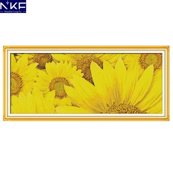 

NKF Thriving Pattern Counted Cross Stitch 11CT14CT DIY Handicraft Cross Stitch Kits Embroidery Needlework for Home Decoration