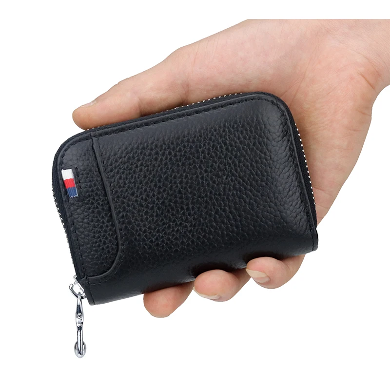 Премиум 100% воловья кожа RFID Защитный бумажник для карточек Новые поступления
