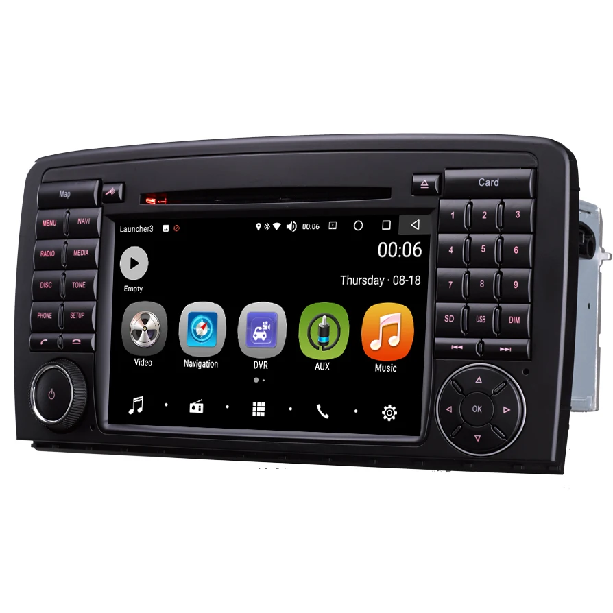 Perfect Android 2 Din 7inch DVD Car Audio Navigation System For Benz R W251 R280 R300 R320 R350 R500 With Standard Car Multimedia Player 11