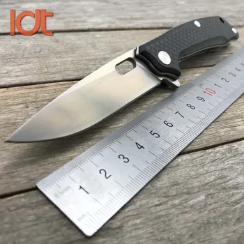 

LDT Cobra Folding Knife D2 Blade Carbon Fiber Handle Ceramic Ball Bearing Knives Camping Survival Knife Outdoor Hunting Tools
