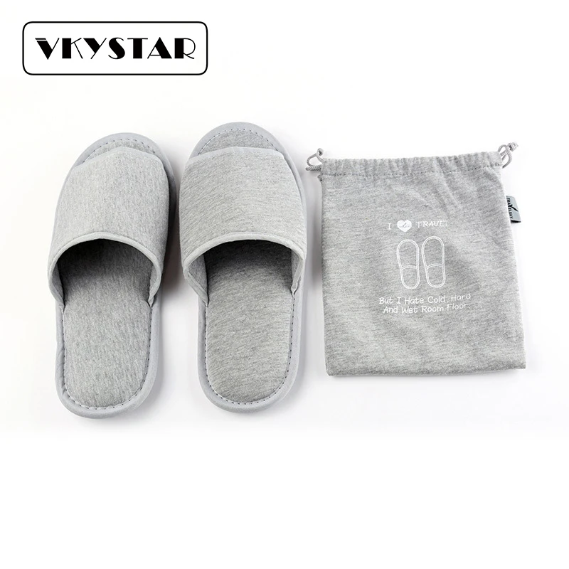travel slippers in a bag