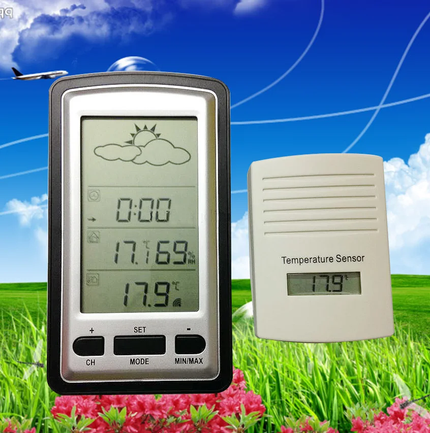 Wireless outdoor and indoor temperature Wireless Weather Station with