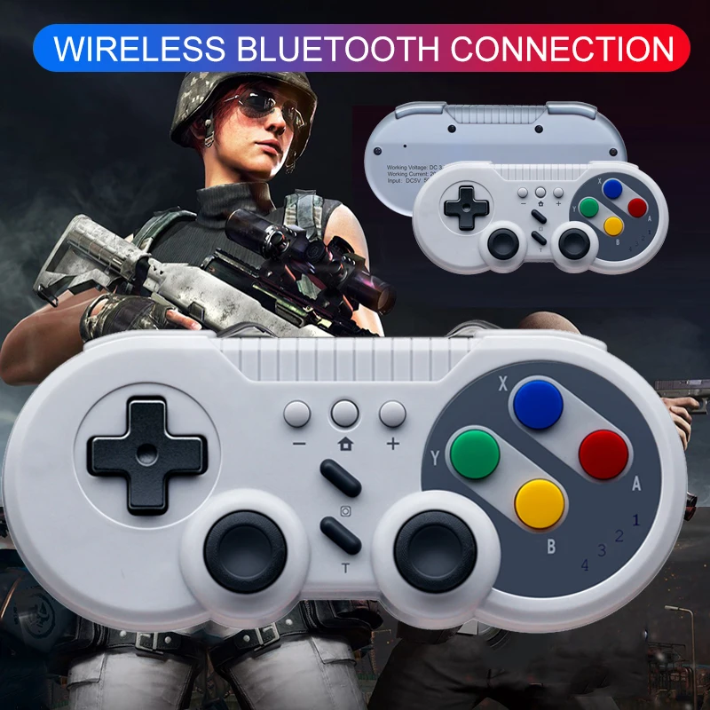 

8Bitdo SF30 Pro Gamepad for Nintendo Switch Windows MacOS Android Controller Joystick Vibration Wireless Bluetooth Controller