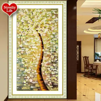 

5D DIY Diamond Embroidery Tree Round Pattern Rhinestone Set Diamond Piainting Ccross Stitch Mosaic Picture Wall Decor Needlework